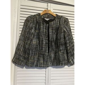 CHRISTOPHER & BANKS Women's Size XL XLarge‎ Jacket Blazer Textured Open Front